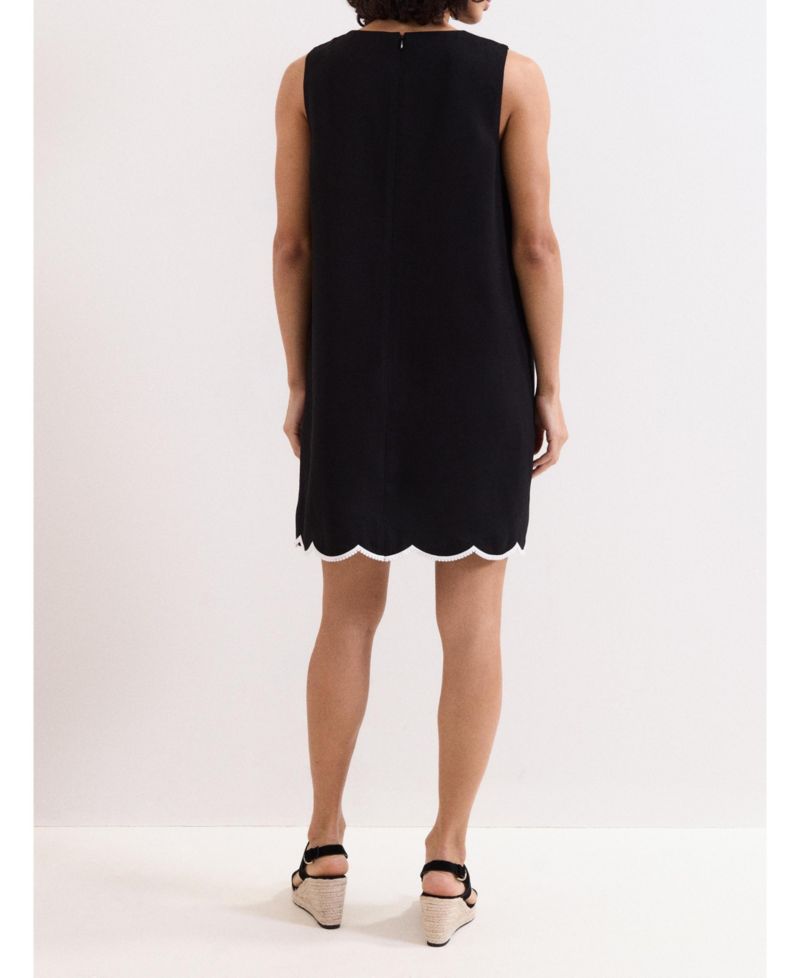 Women's Marta Scalloped Hem Shift Dress