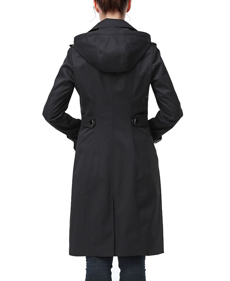 Women's Emma Water Resistant Hooded Trench Coat