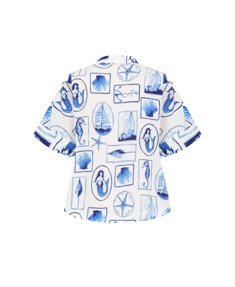 Plus Size Liana Amalfi Print Shirt