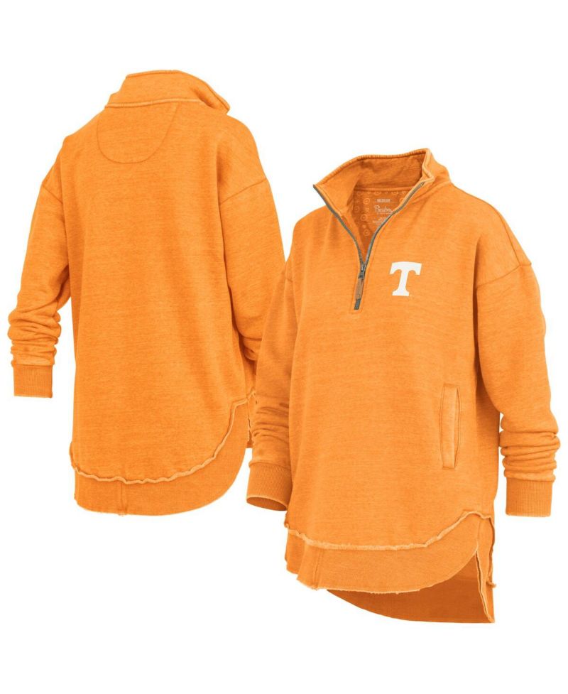 Women's Tennessee Orange Tennessee Volunteers Northfork Sojourn Poncho Quarter-Zip Sweatshirt