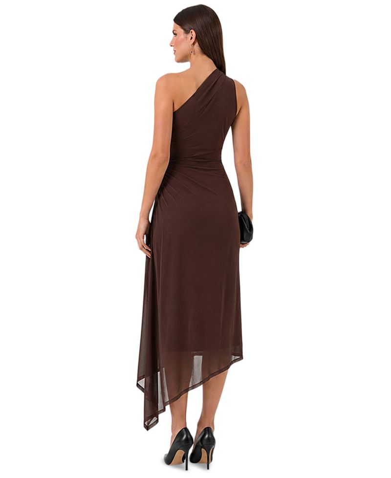 Women's Lace One-Shoulder Midi Dress