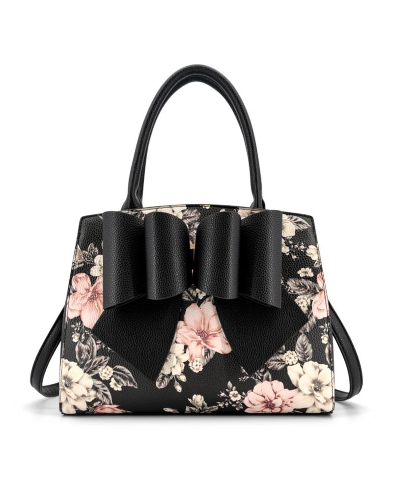 Rosalie Bow Top Handle Medium Satchel Handbag