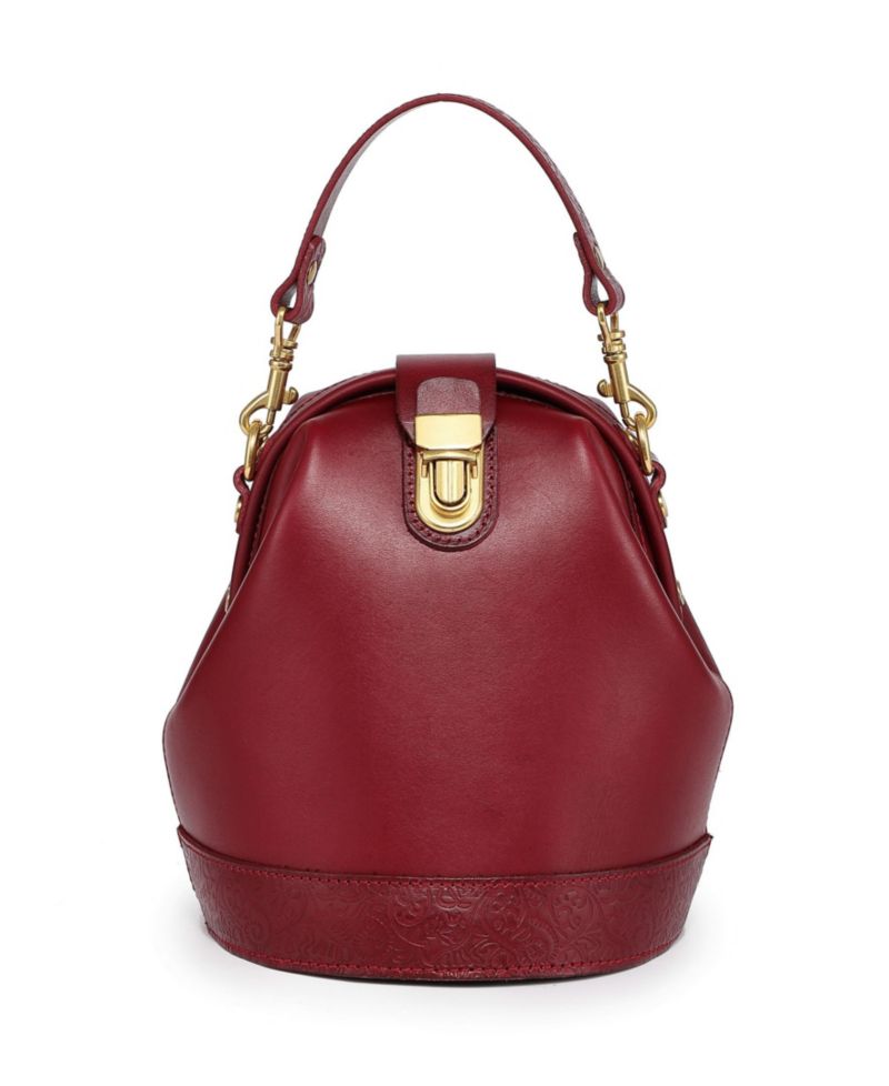 Doctor Mini Leather Bucket Crossbody Bag
