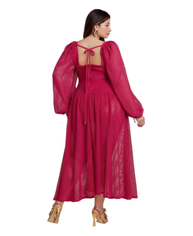 Women's Plus Size PatBO x ELOQUII Corset Waist Maxi Dress