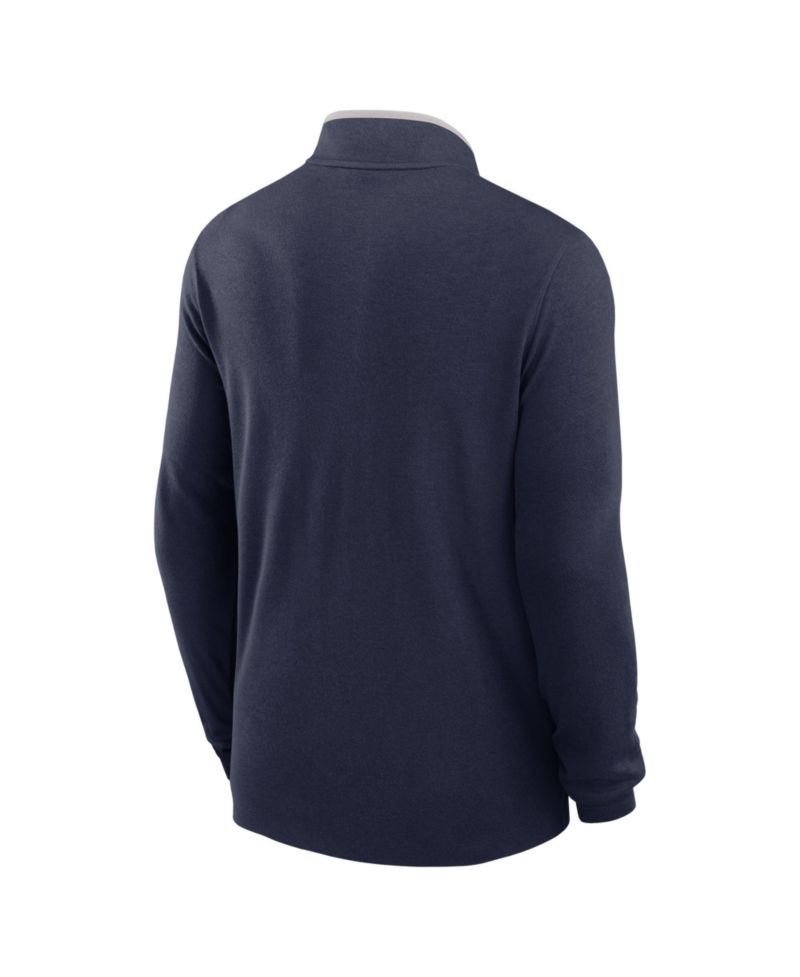 Men's Navy West Virginia Mountaineers Rushing Mascot Dri-FIT Victory Half-Zip Pullover