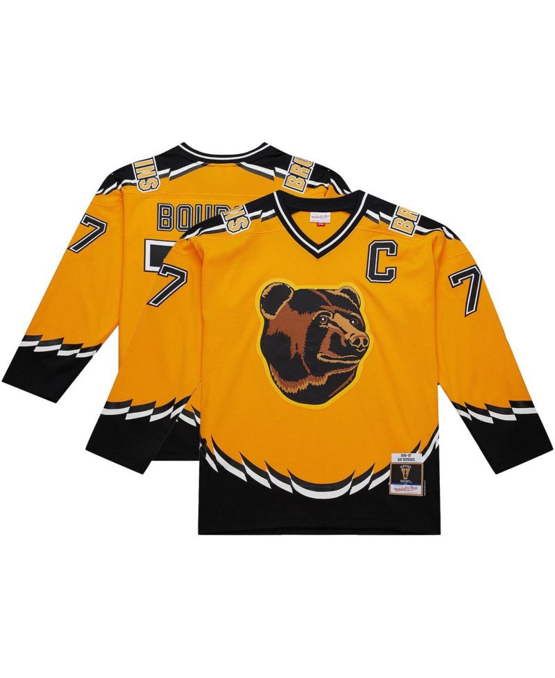 Men's Ray Bourque Gold Boston Bruins Big & Tall 1996-97 Blue Line 2.0 Jersey