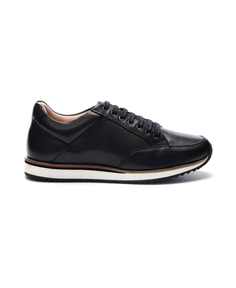 Men's Brooklyn Leather Round-Toe Sneakers