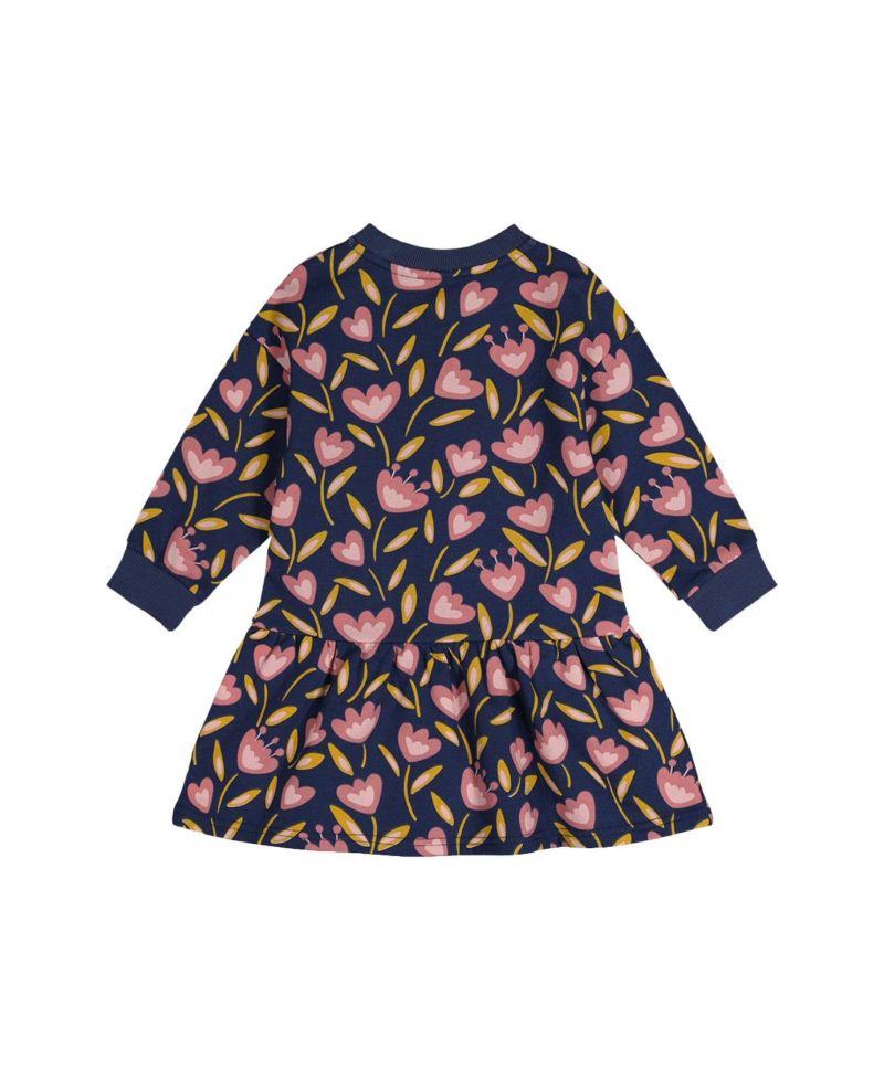 Baby Girl (12M-24M) French Terry Dress Tulip Print