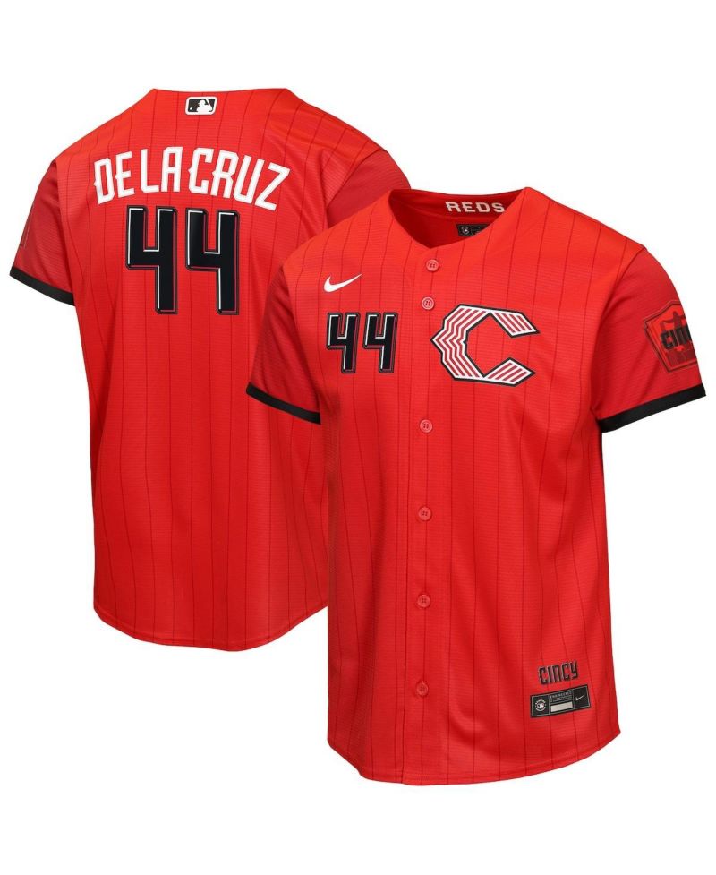 Big Boys and Girls Elly De La Cruz Red Cincinnati Reds 2026 City Connect Stadium Jersey