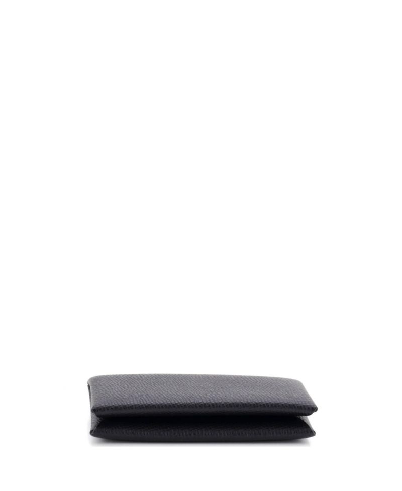 Pre-Owned Hermes Calvi Duo Card Holder Epsom