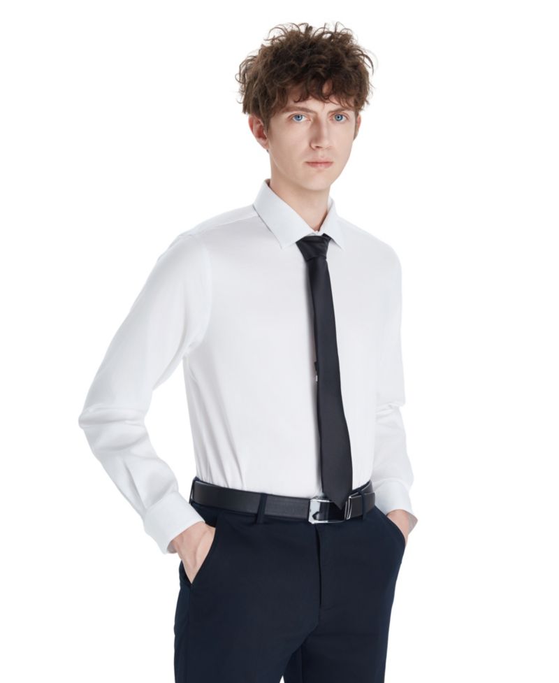 Men's Sateen Solid Dress Shirt