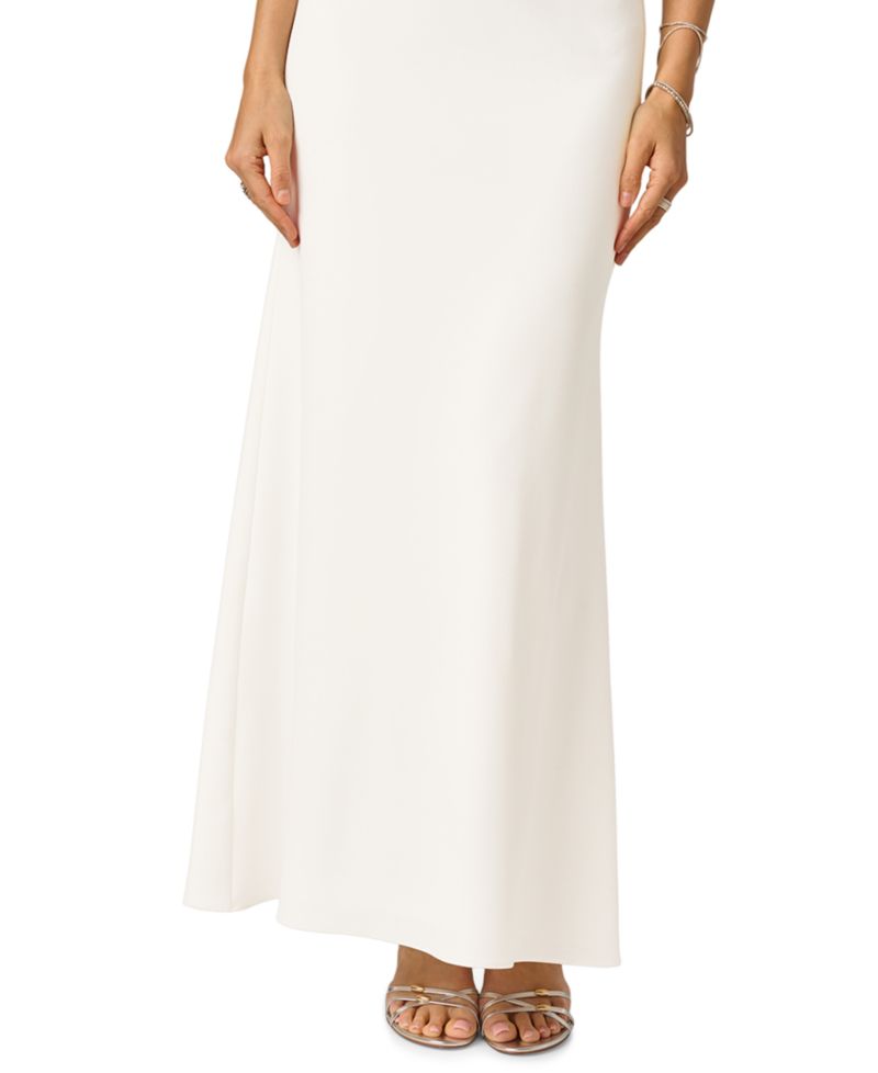 Women's Rosette Halter Crepe Gown