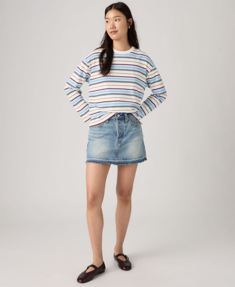 Women's Icon High-Waisted Mini Denim Skirt
