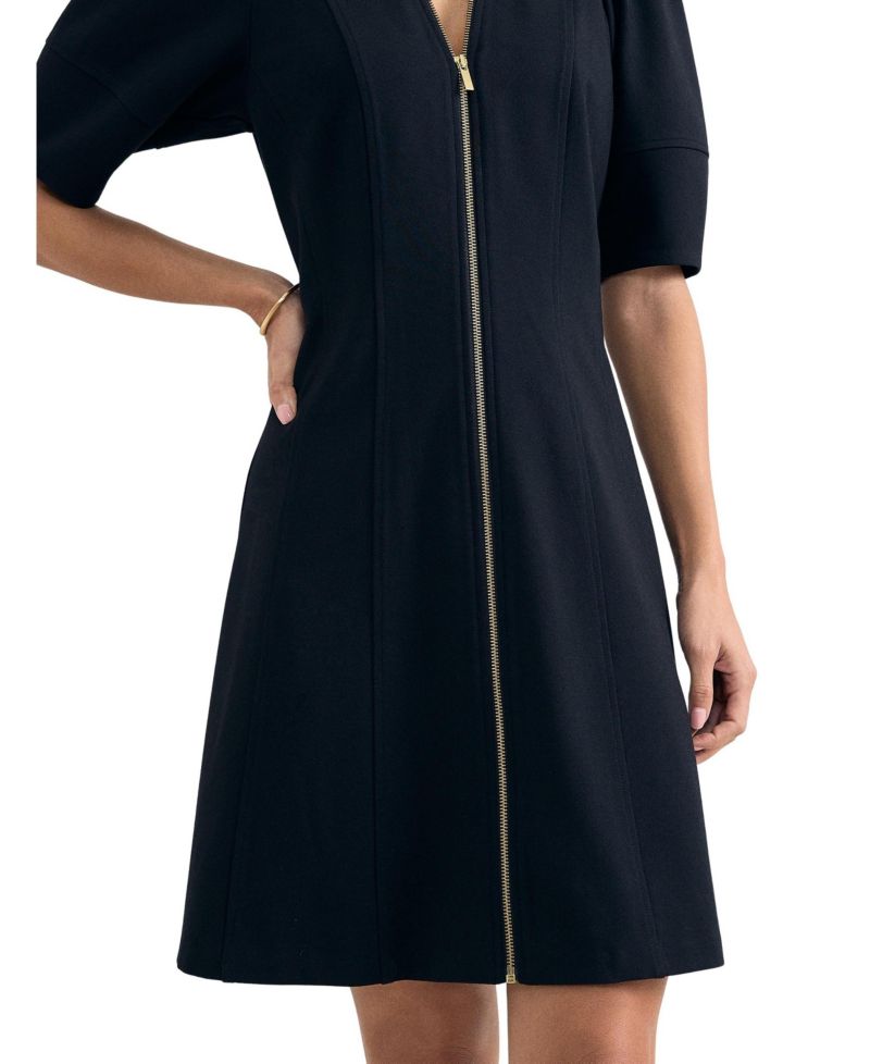 Women's Alima Puff-Sleeve A-Line Dress
