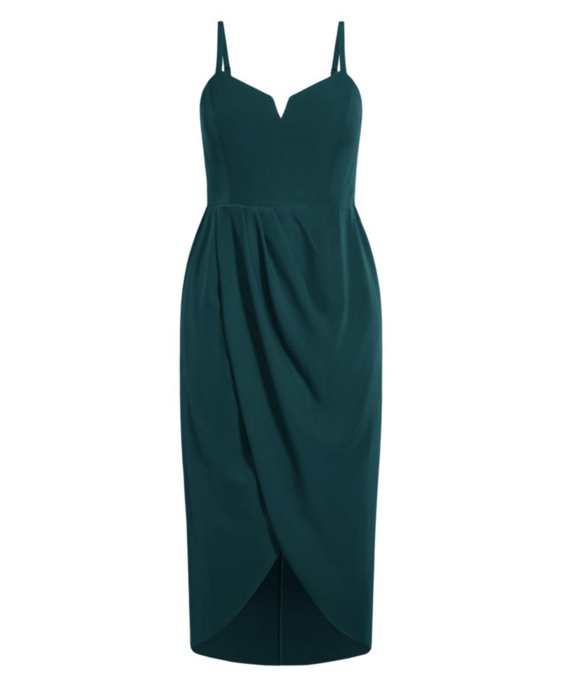 Women's Sassy Flex Fit Tulip V Dress