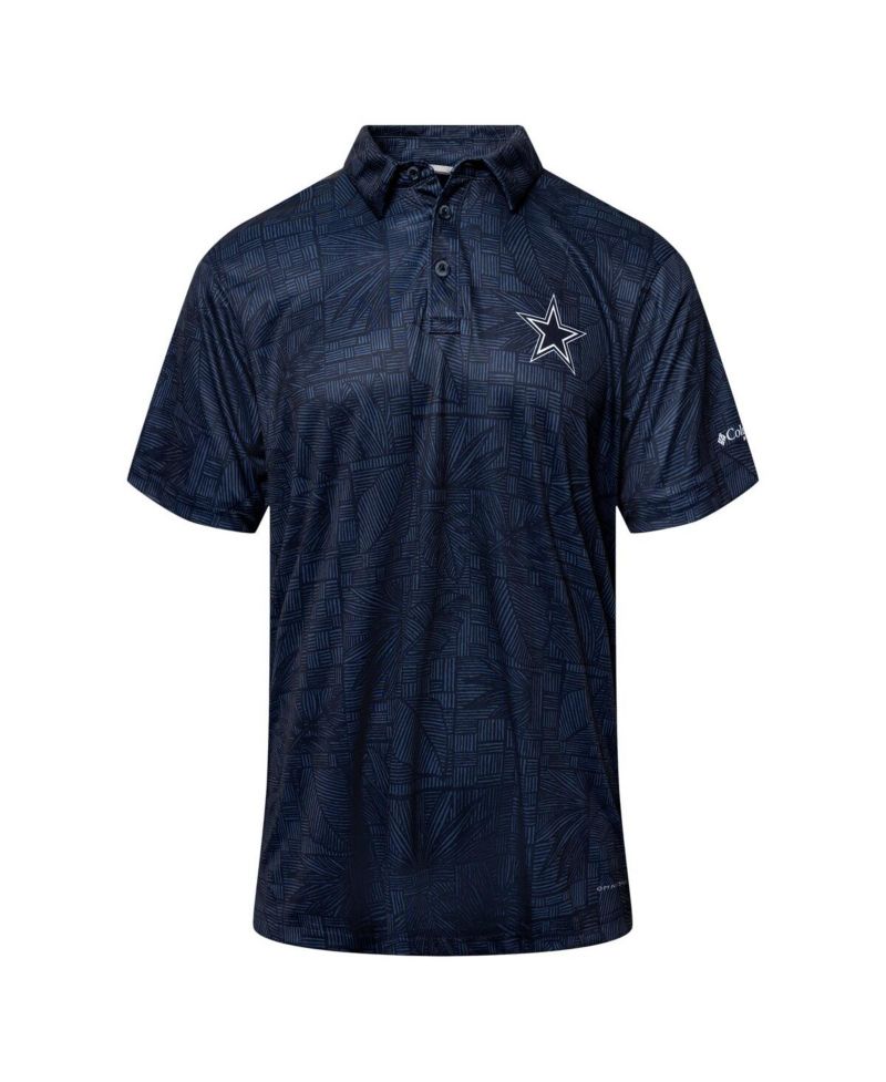 Men's Navy Dallas Cowboys Super Terminal Tackle Polo Shirt
