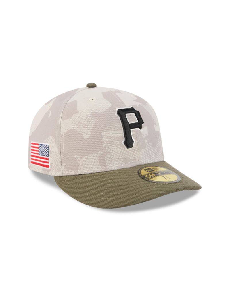 Men's Light Beige/Olive Pittsburgh Pirates 2025 Armed Forces Day 59FIFTY Fitted Hat