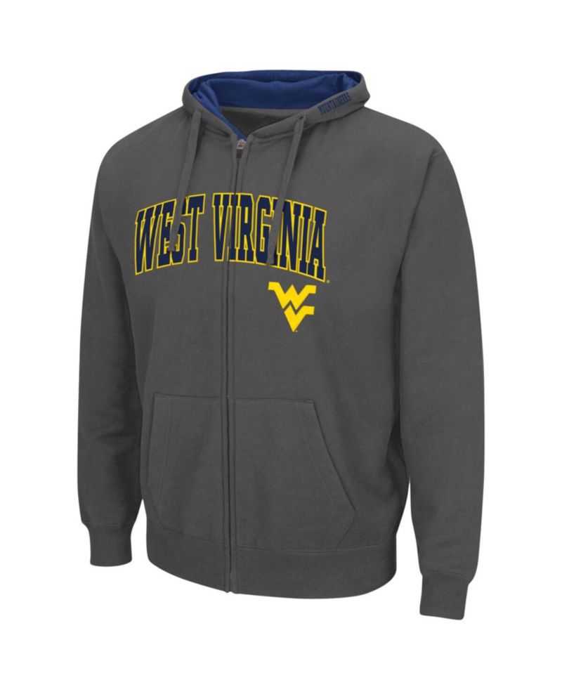 Men's West Virginia Mountaineers Arch and Logo 3.0 Full-Zip Hoodie