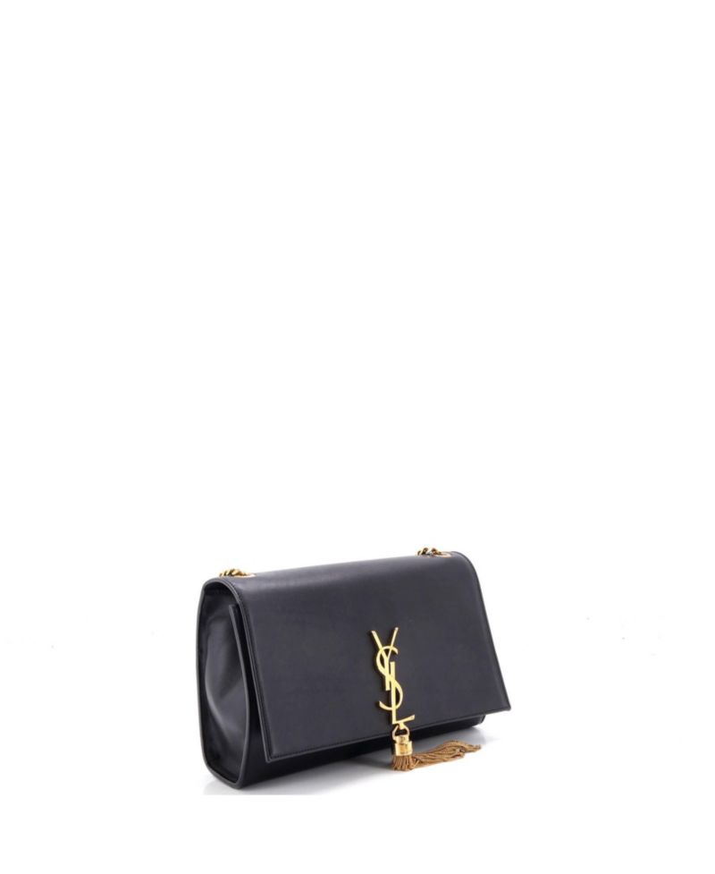 Medium Classic Monogram Tassel Crossbody Bag Leather