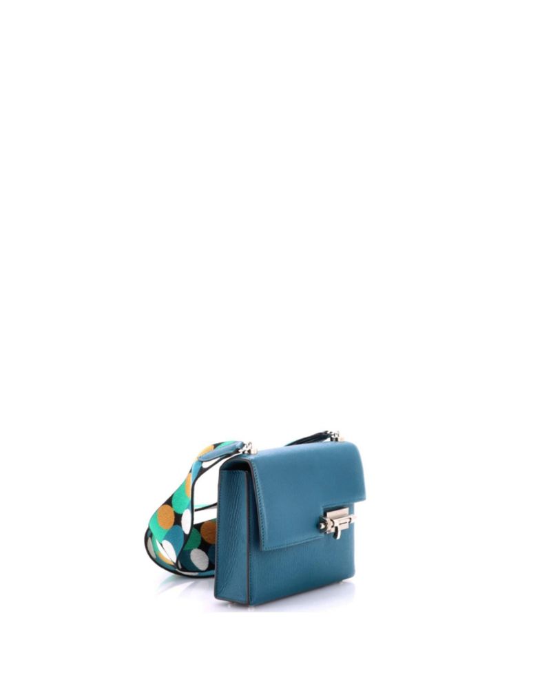Mini Verrou Bag Chevre Mysore and Canvas