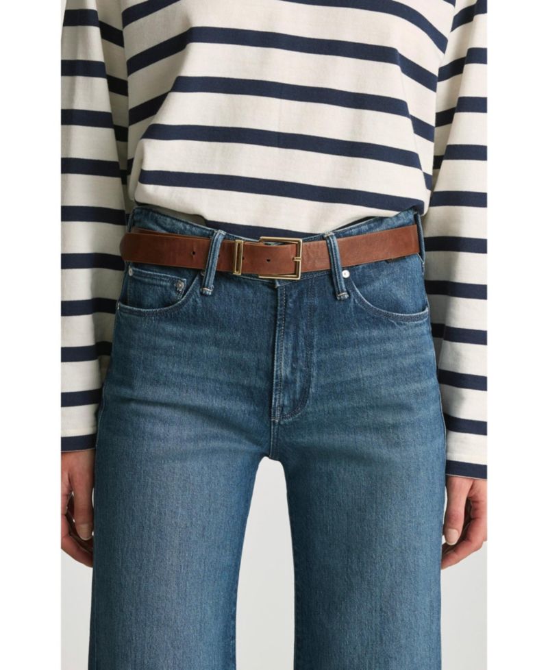 Women's Grace Mid Rise Flare In Dark Brushed Classic Blue