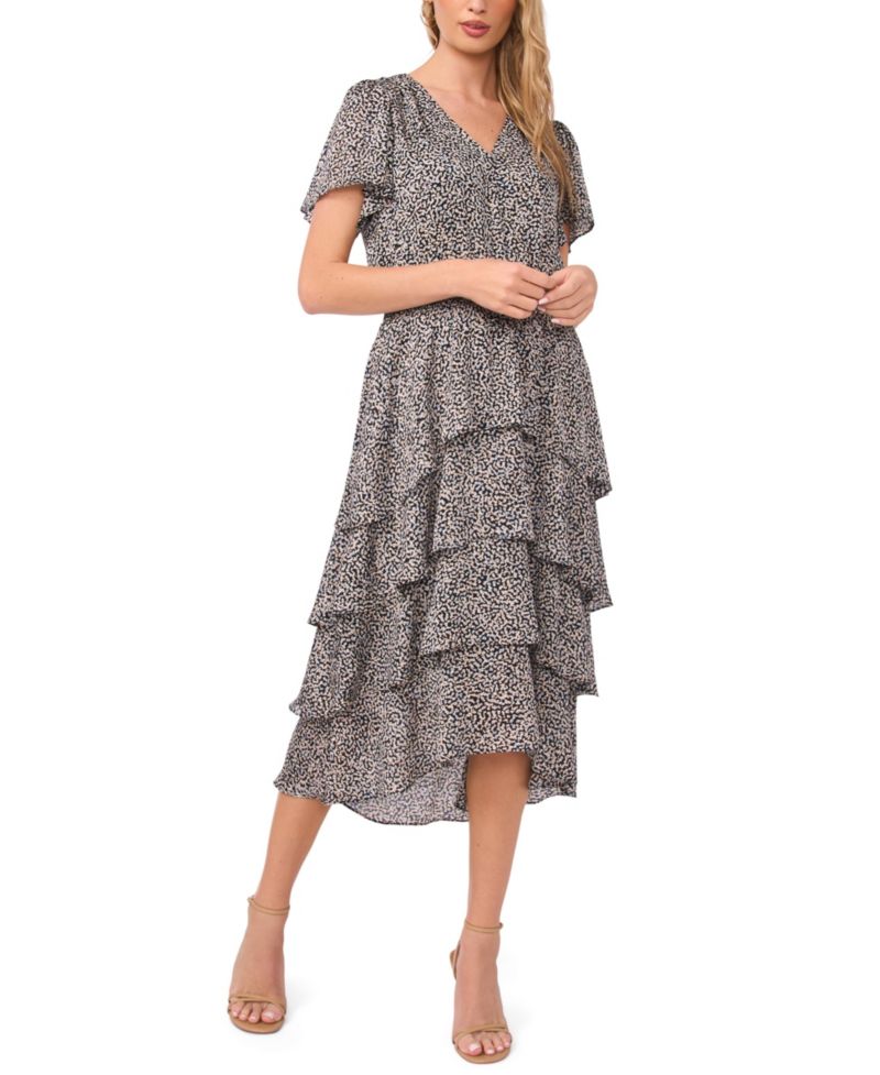 Women's Four Teir Pull-On Layered Dress