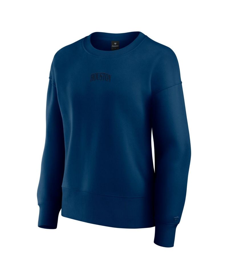 Women's Navy Houston Texans Elements Pullover Sweatshirt