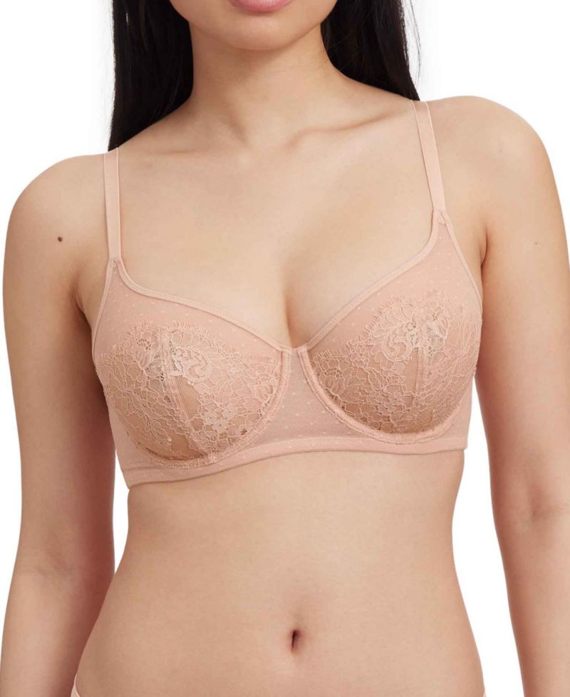 Women's Lace Amour Full Coverage Unlined Back Smoothing Bra