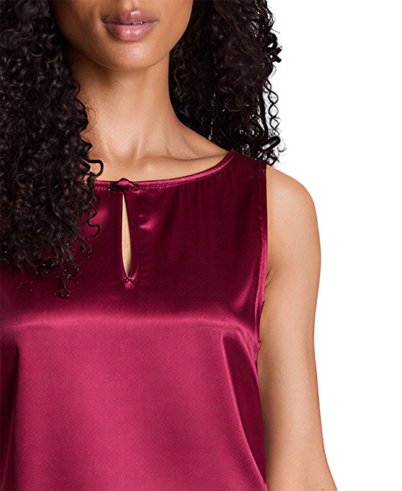 Women's Satin Fringed-Hem Midi Dress