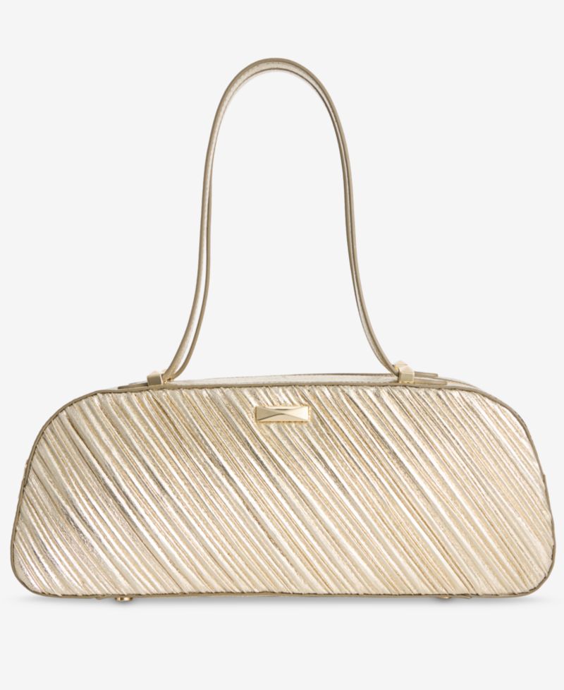 Nedda Rushed Metallic Satchel
