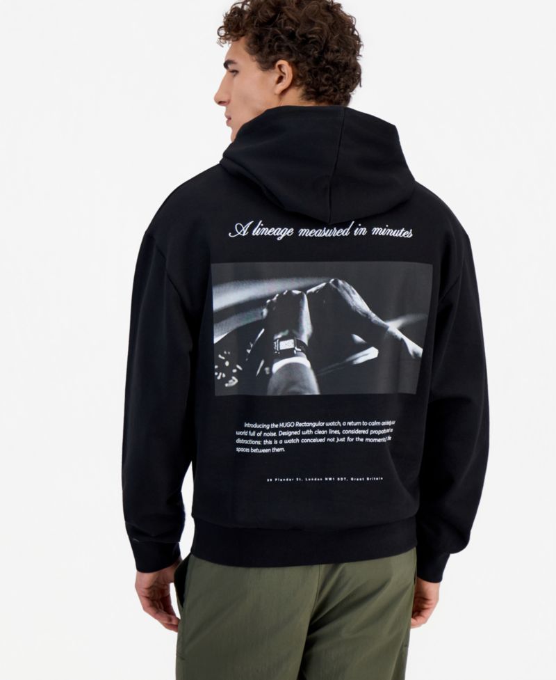 Men's Graphic Kangaroo-Pocket Hoodie