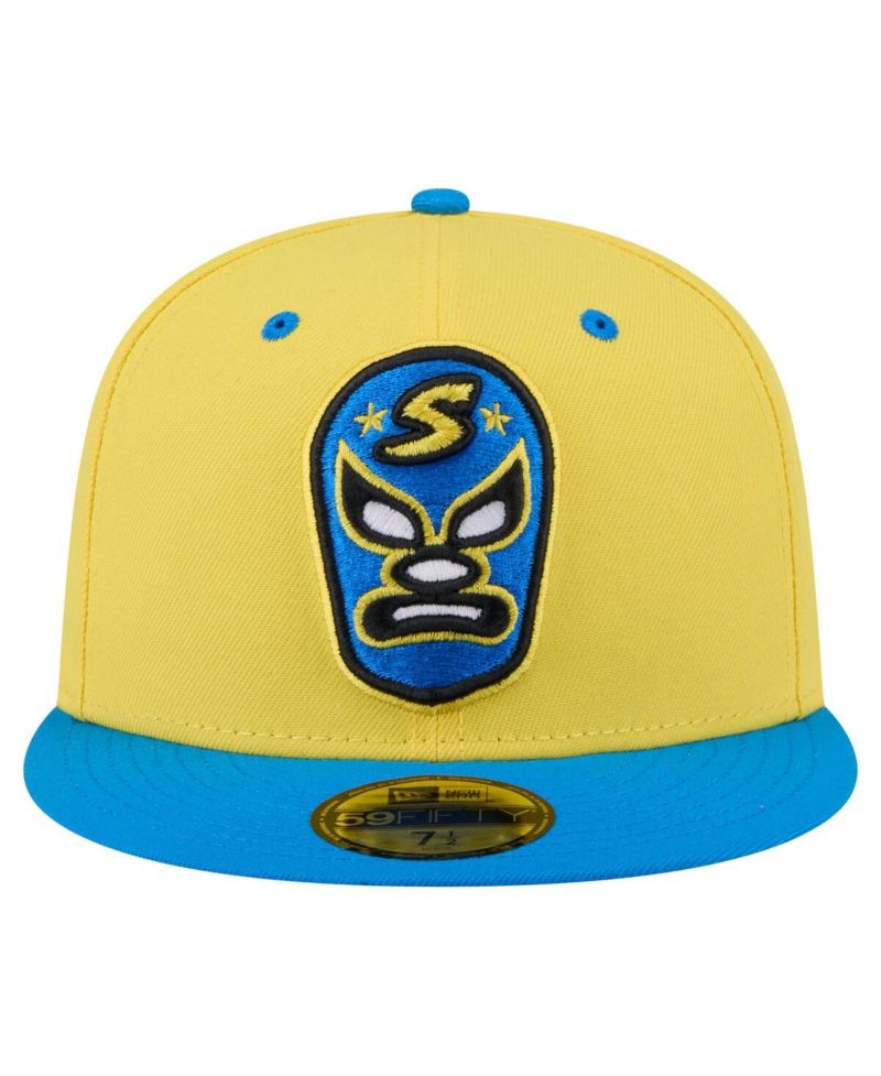 Men's Yellow/Blue Sacramento River Cats Copa de la Diversion 59FIFTY Fitted Hat