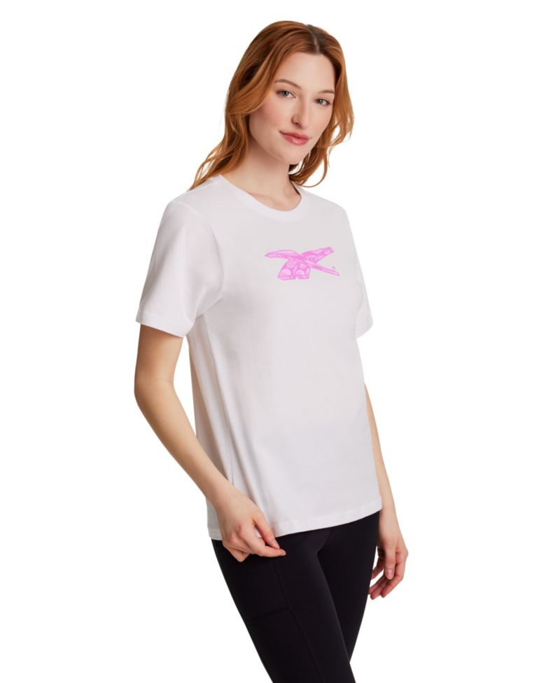 Women's Vector Boxy Crewneck Graphic Print Top