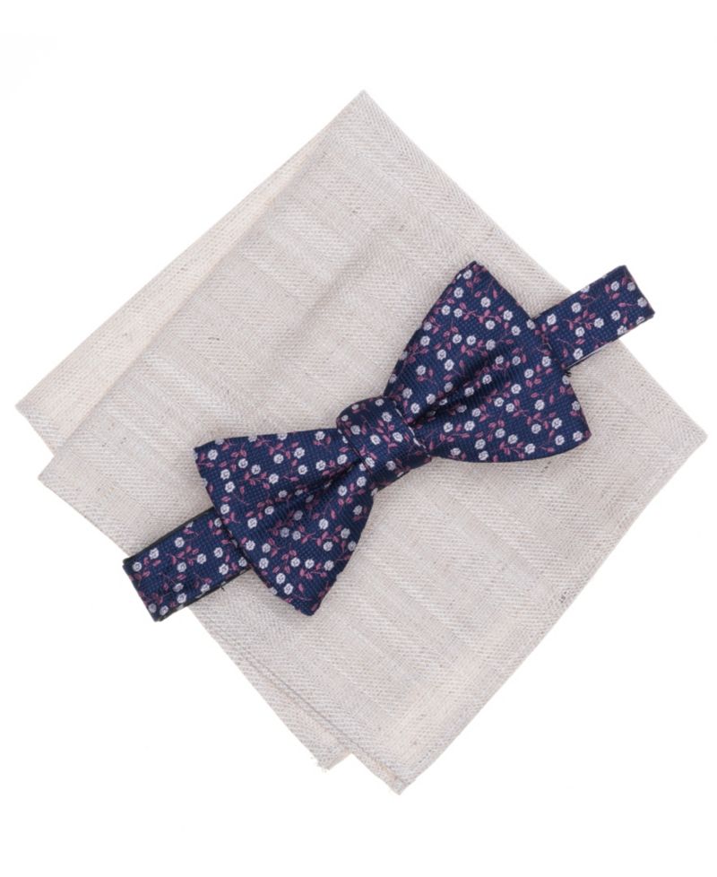 Men's 2-Piece Sutherland Floral Bow Tie and Pocket Square Set