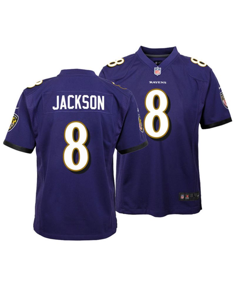 Big Boys and Girls Lamar Jackson Baltimore Ravens Fashion Game Jersey