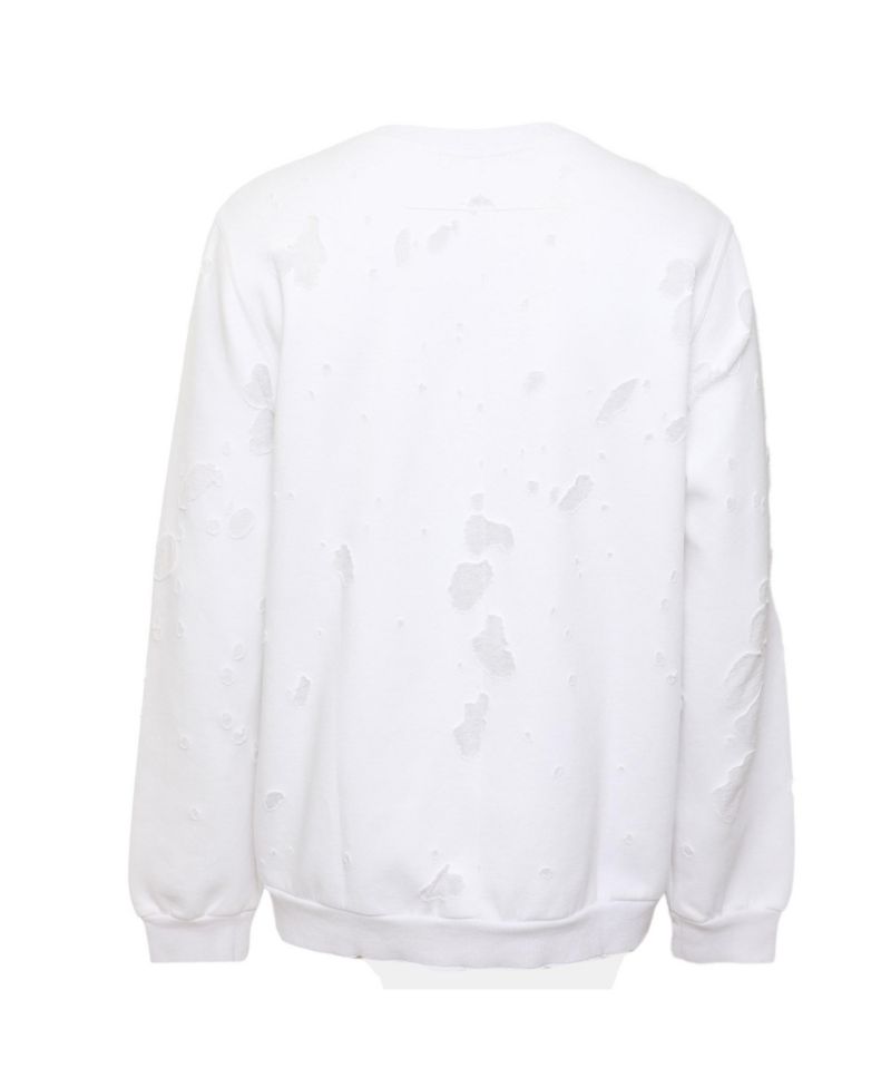 Men's Jersey Distressed Logo Sweater