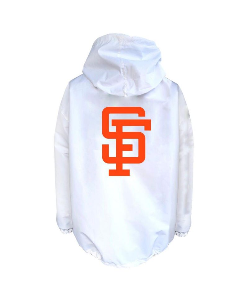Men's White San Francisco Giants Big & Tall Full-Snap Hooded Jacket