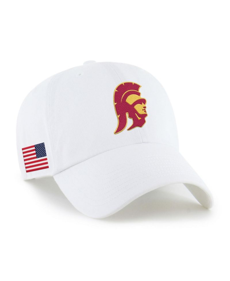 Men's '47 White USC Trojans Americana Heritage Clean Up Adjustable Hat