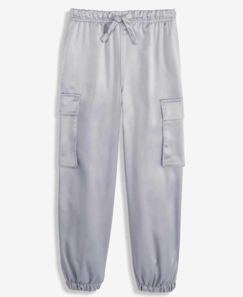 Girls 5-20 Satin Cargo Jogger Pants
