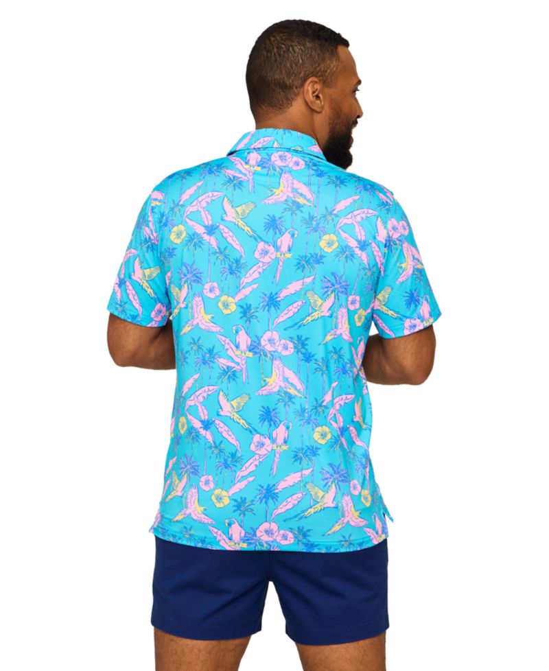 Men's Flock Party Printed Polo Shirt