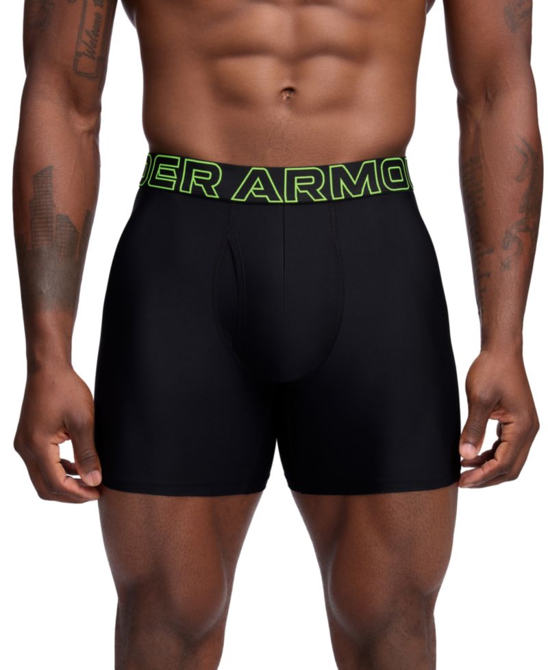 Men's Performance Tech Mesh Solid 6" Boxer Briefs - 3-pack