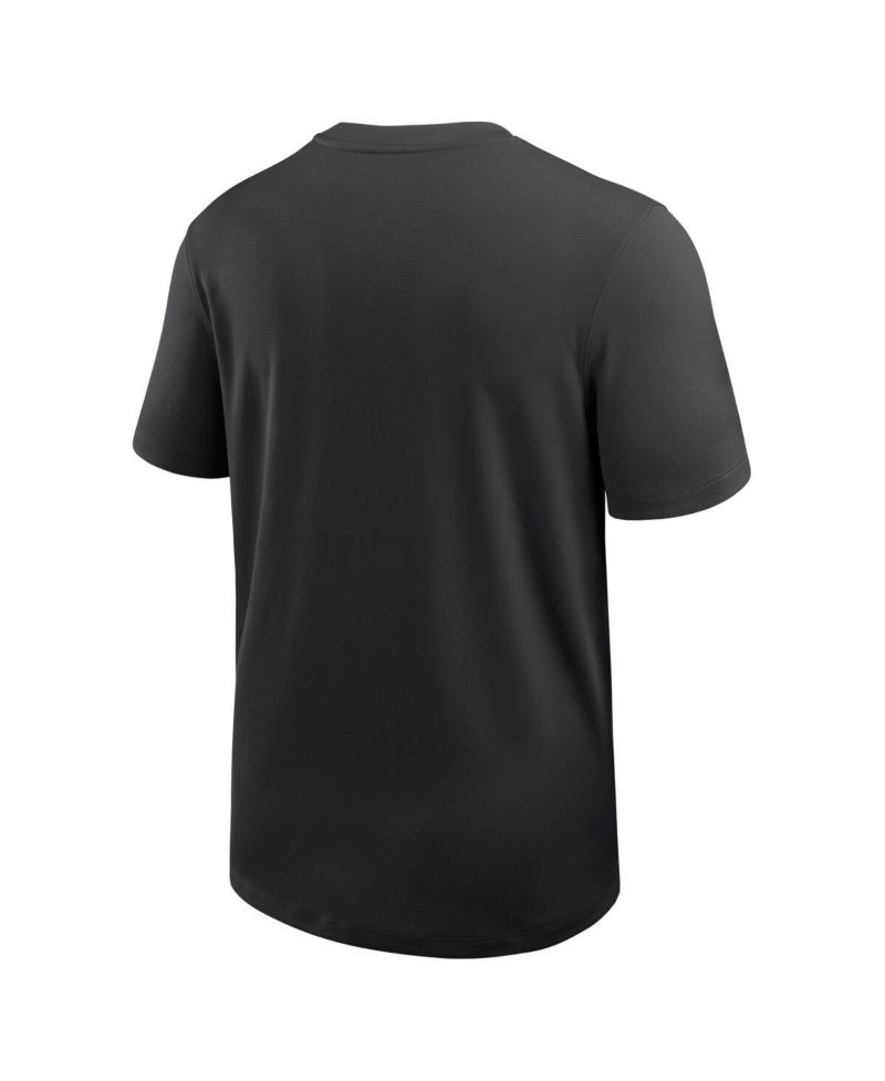Men's Black Iowa Hawkeyes 2025 Sideline UV Performance Coach T-Shirt