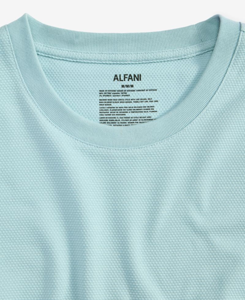 Men's Short-Sleeve Textured Mercerized T-Shirt