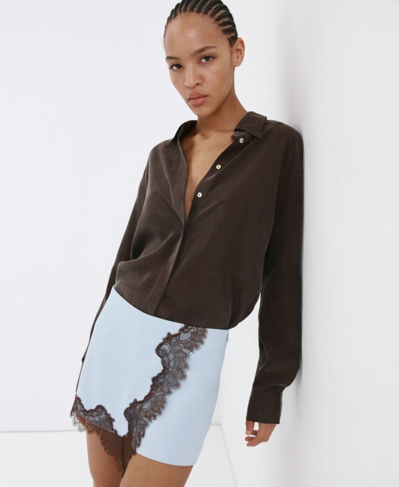Women's Lace Detail Straight Shorts