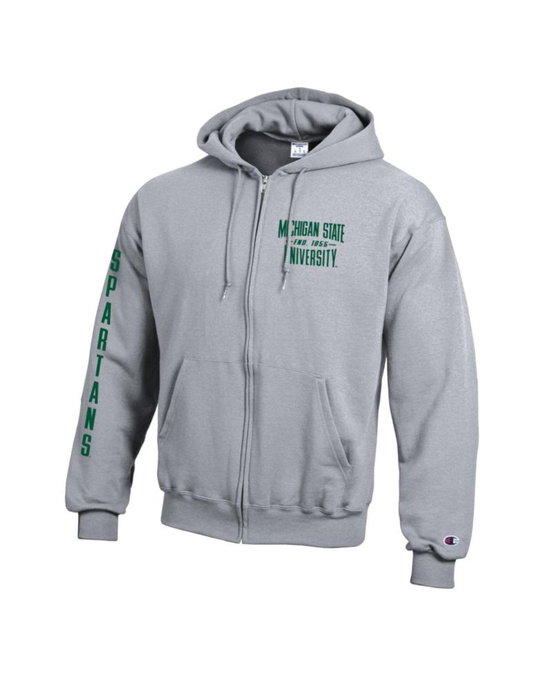 Men's Michigan State Spartans Varsity Powerblend Full-Zip Fleece Hoodie