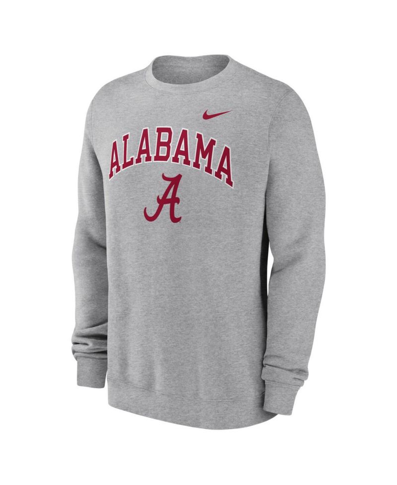 Men's Gray Alabama Crimson Tide Arch Pullover Sweatshirt