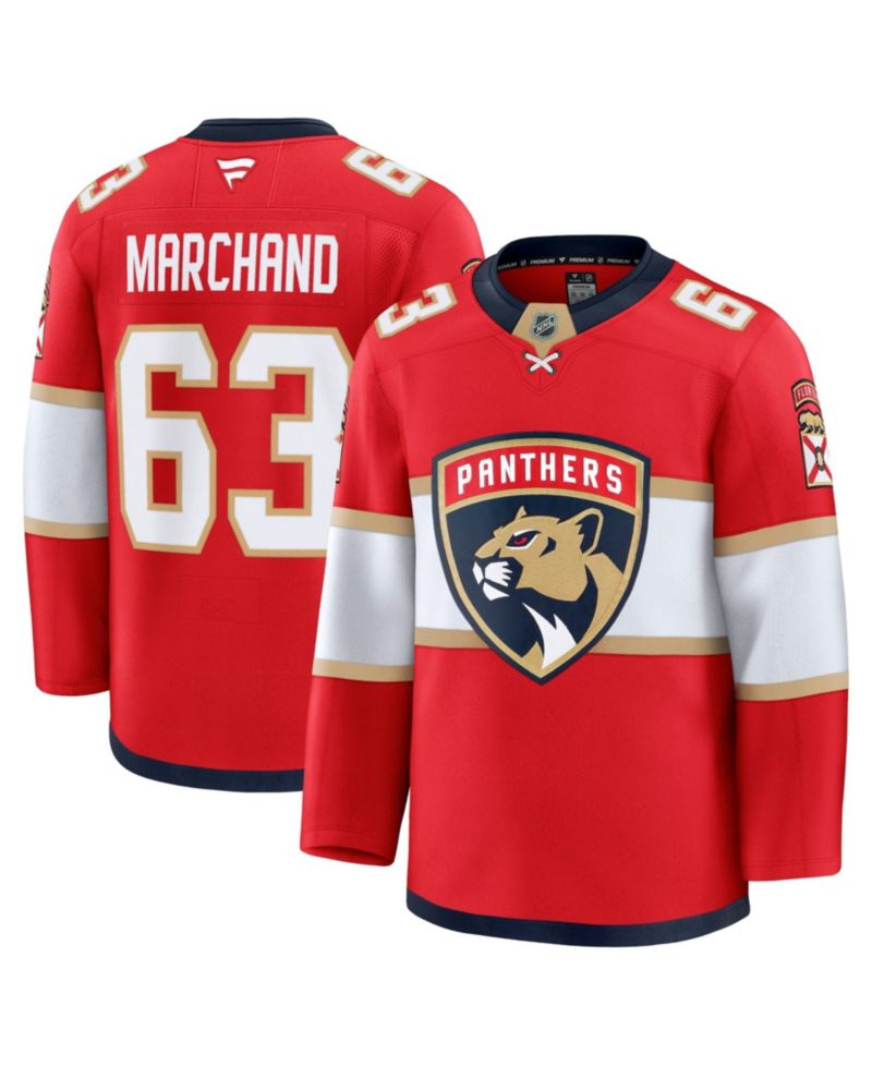 Men's Brad Marchand Red Florida Panthers Home Premium Jersey