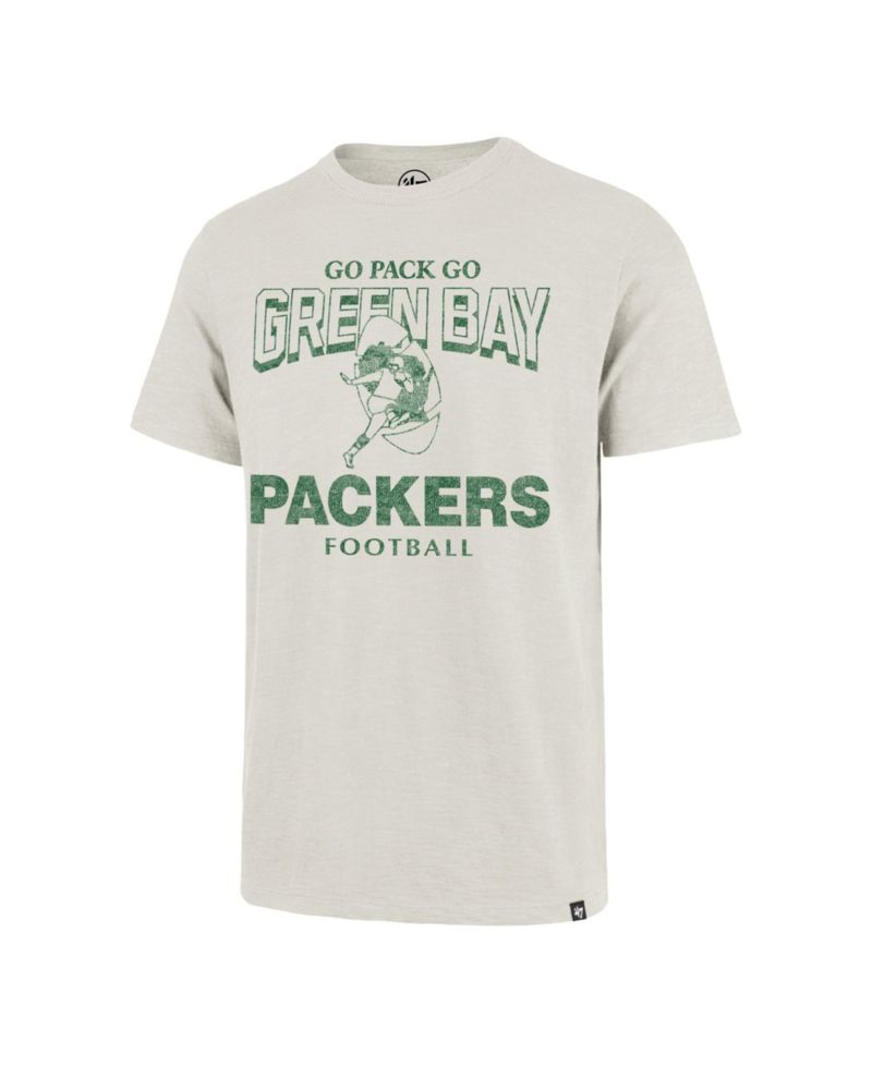Men's Natural Green Bay Packers Head On Scrum Slub T-Shirt
