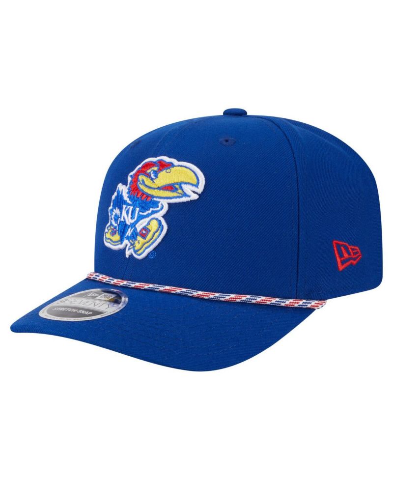 Men's Royal Kansas Jayhawks Game Day Multi-Rope 9SEVENTY Stretch-Snap Hat