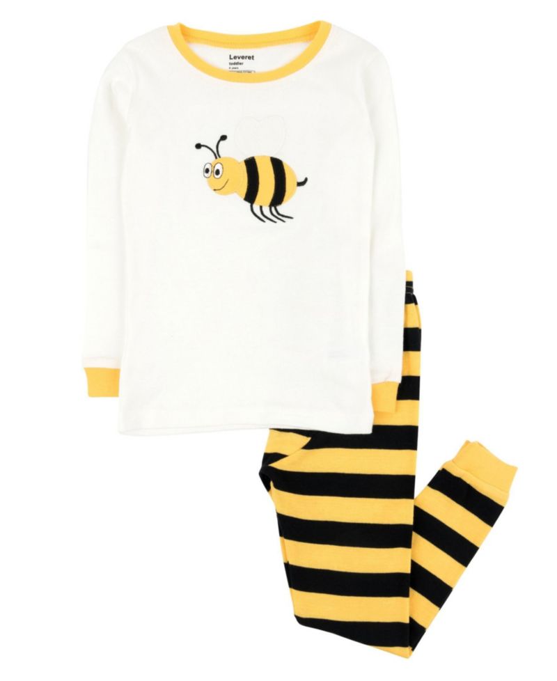 Little/Big Girls (6-14) 2-Piece Sweet and Playful Cotton Long Sleeve Pajama Set